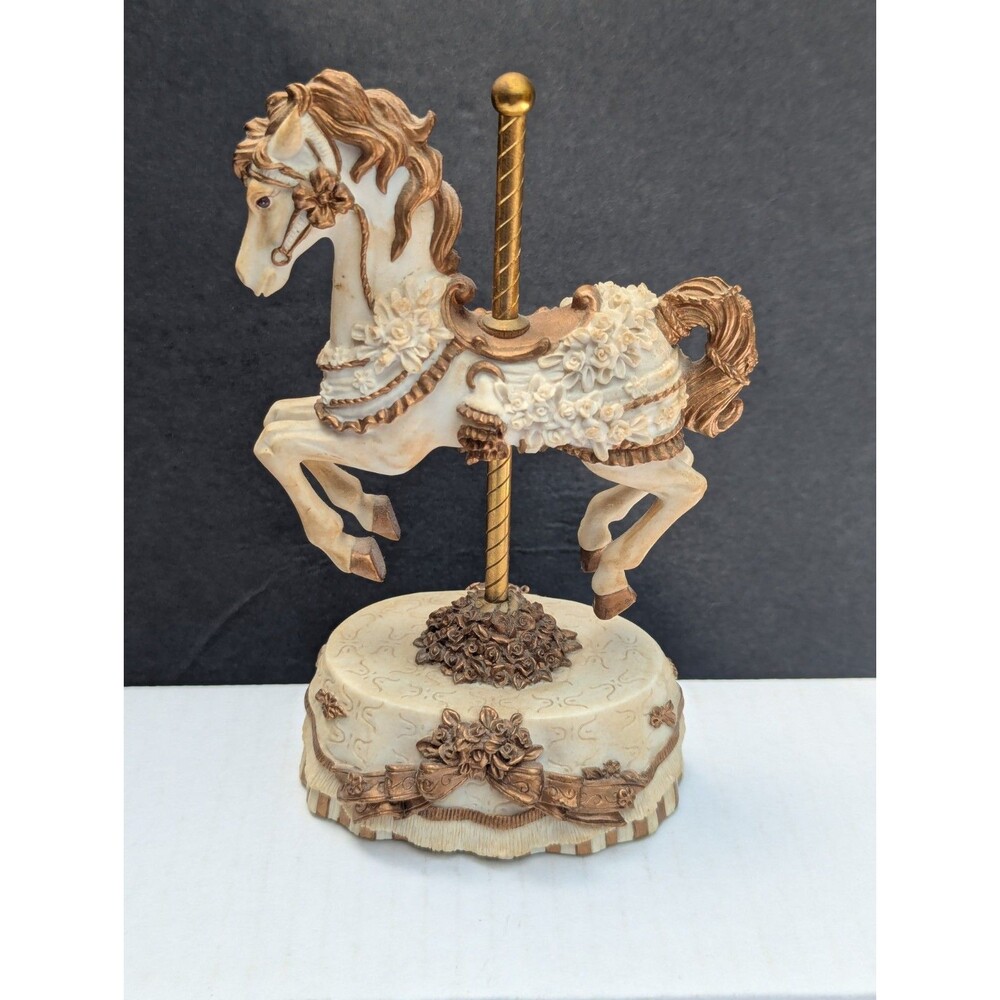 Carousel Horse Melodies County Fair Collection "My Favorite Things" White & Gold